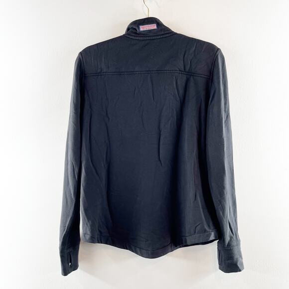 Vineyard Vines Dreamcloth Shep Long Sleeve Sweatshirt Jet Black Small - Picture 8 of 8